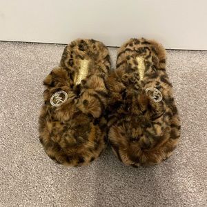 Michael Kors leopard print 5 slippers